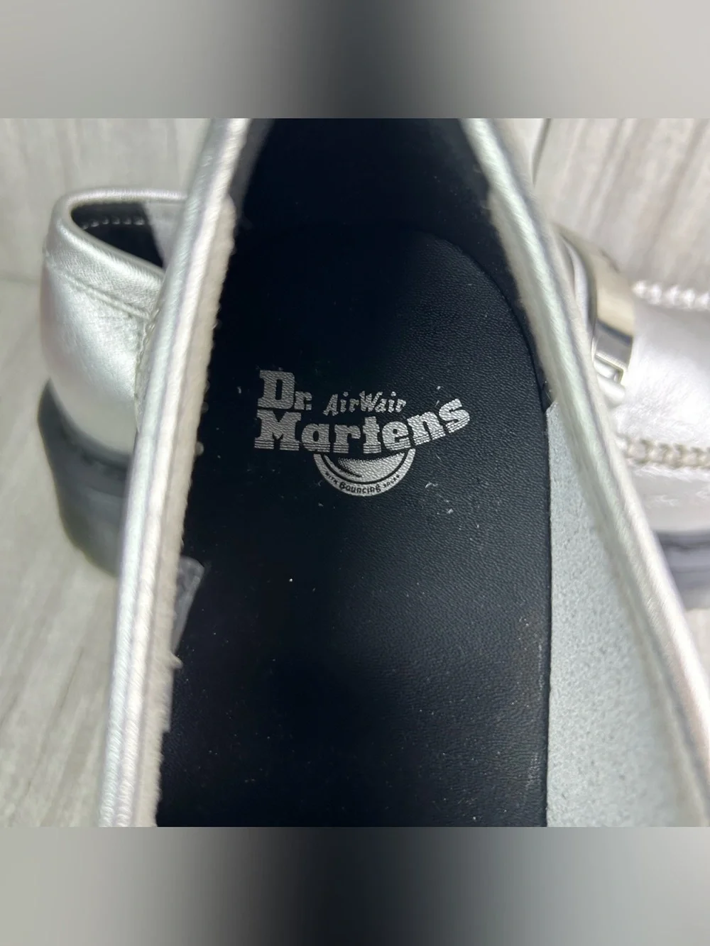 NEW Dr. Martens Docs Penton II Quad Platform  Loafer Shoe Silver Women’s Size 7